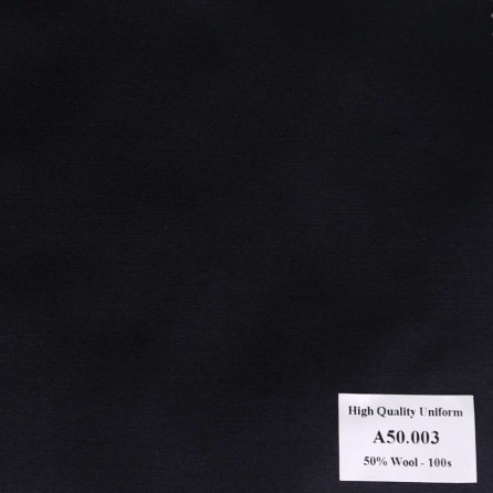 A50.003 Kevinlli V1 - Vải Suit 50% Wool - Xanh Dương Trơn